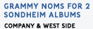 Grammy Noms For 2 Sondheim Albums